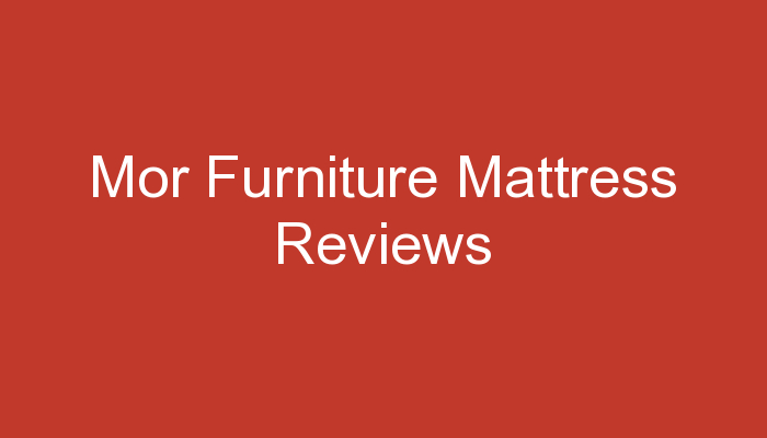 mor furniture mattress return policy