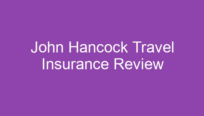 jh travel insurance